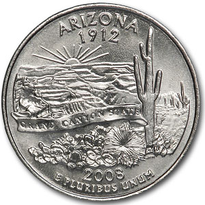 Buy 2008-D Arizona State Quarter BU
