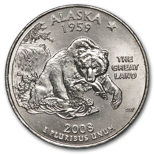 Buy 2008-D Alaska State Quarter BU
