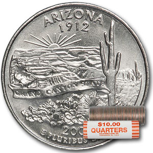 Buy 2008-D Arizona Statehood Quarter 40-Coin Roll BU