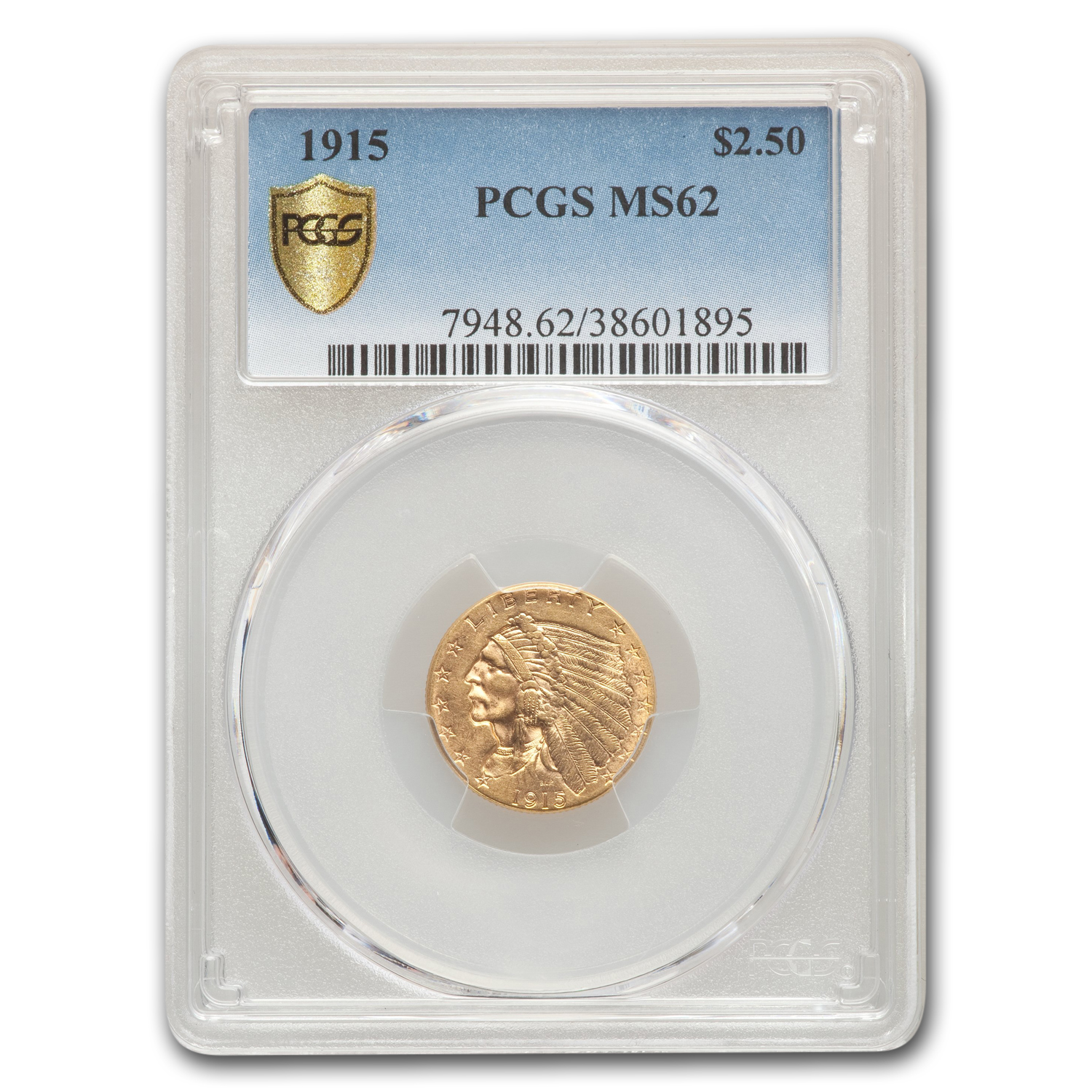 Buy 1915 $2.50 Indian Gold Quarter Eagle MS-62 PCGS