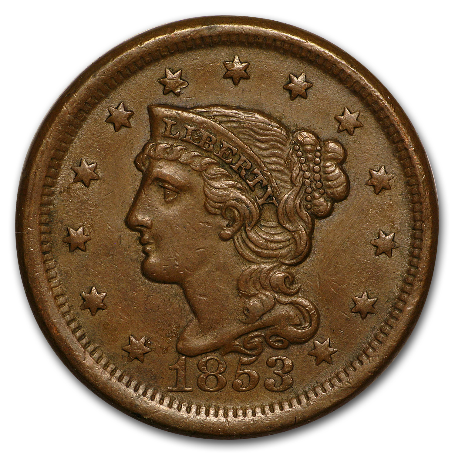 Buy 1853 Large Cent AU