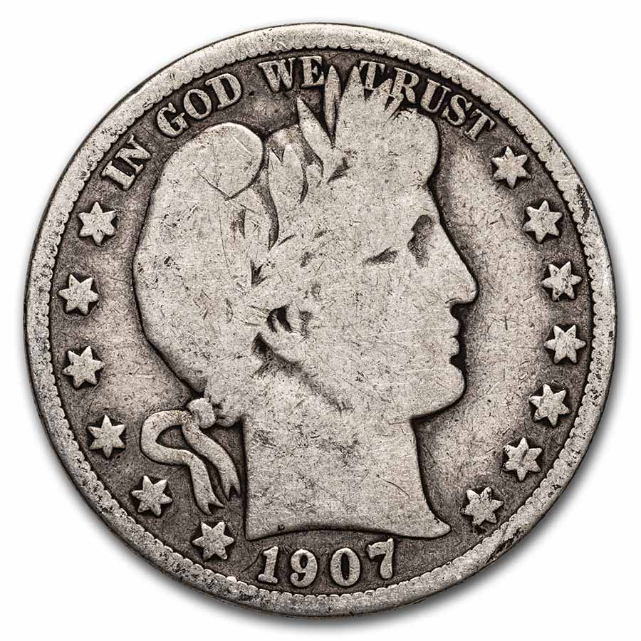 Buy 1907 Barber Half Dollar Good