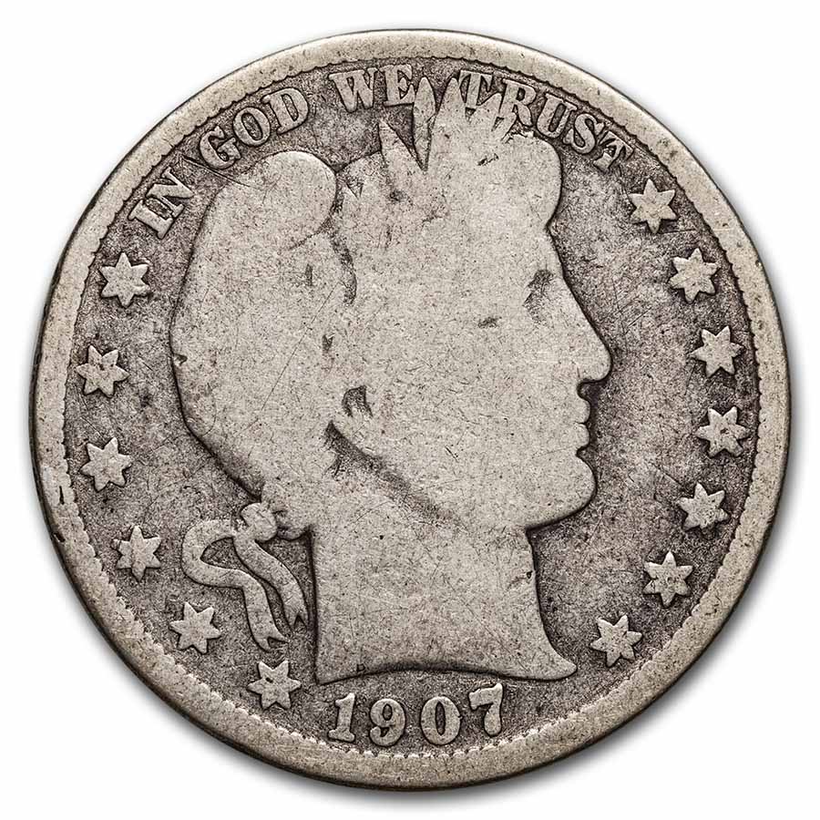 Buy 1907-D Barber Half Dollar Good