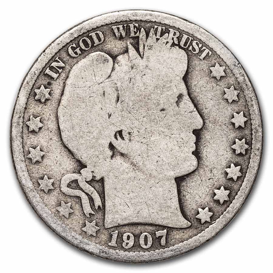 Buy 1907-S Barber Half Dollar Good