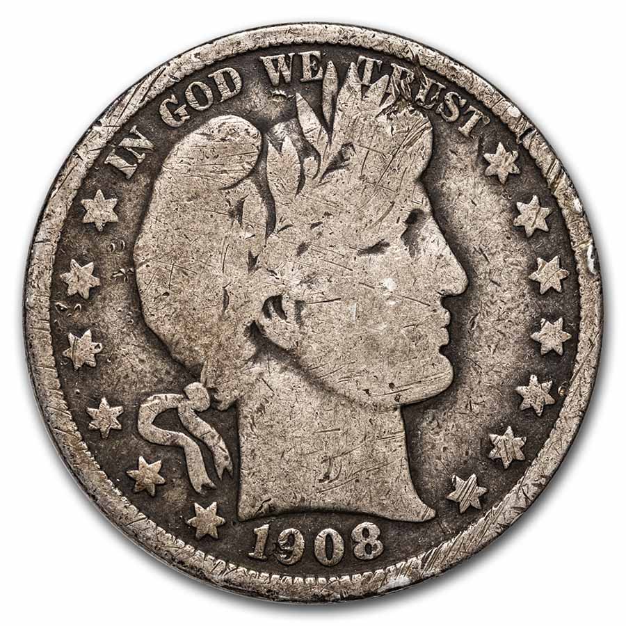 Buy 1908 Barber Half Dollar Good