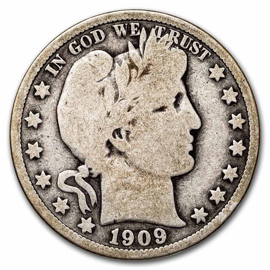 Buy 1909 Barber Half Dollar Good