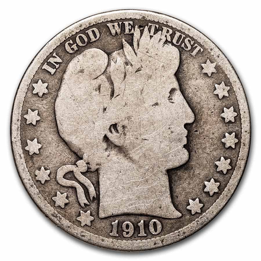 Buy 1910-S Barber Half Dollar Good