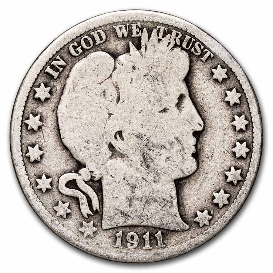 Buy 1911 Barber Half Dollar Good