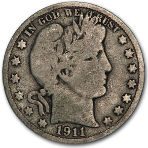 Buy 1911-D Barber Half Dollar Good