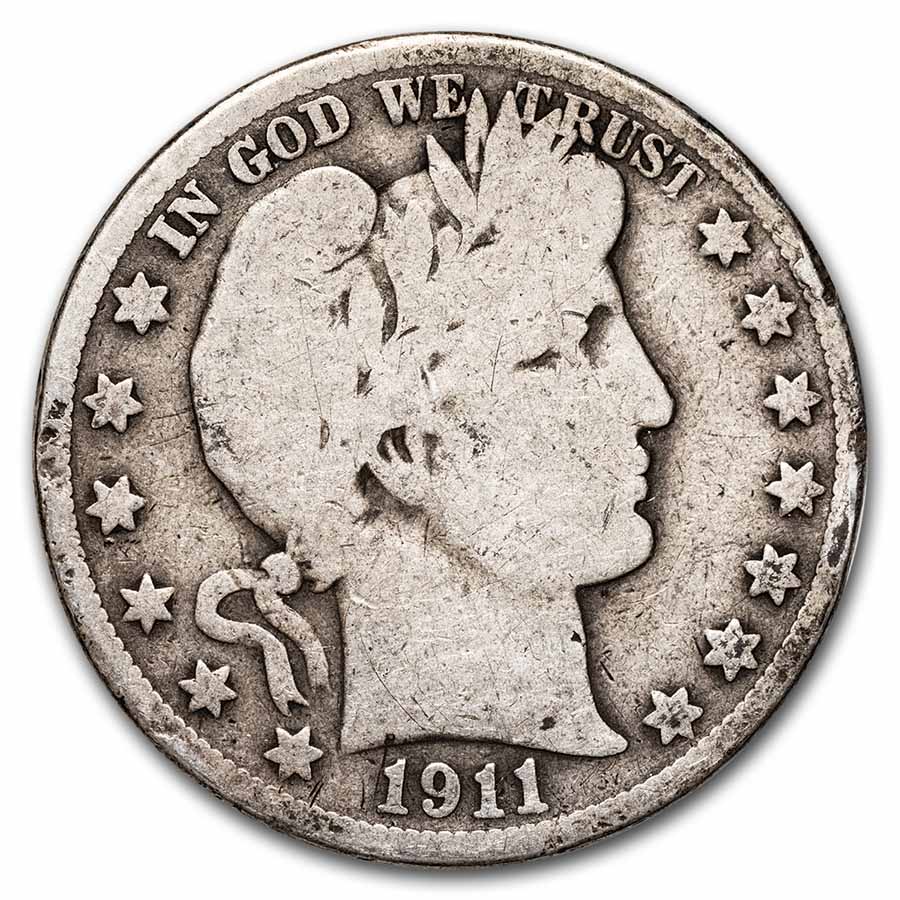 Buy 1911-S Barber Half Dollar Good