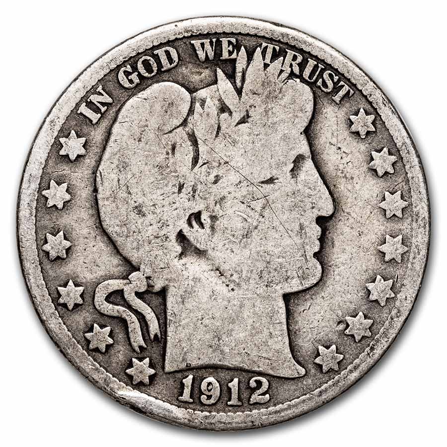 Buy 1912-D Barber Half Dollar Good