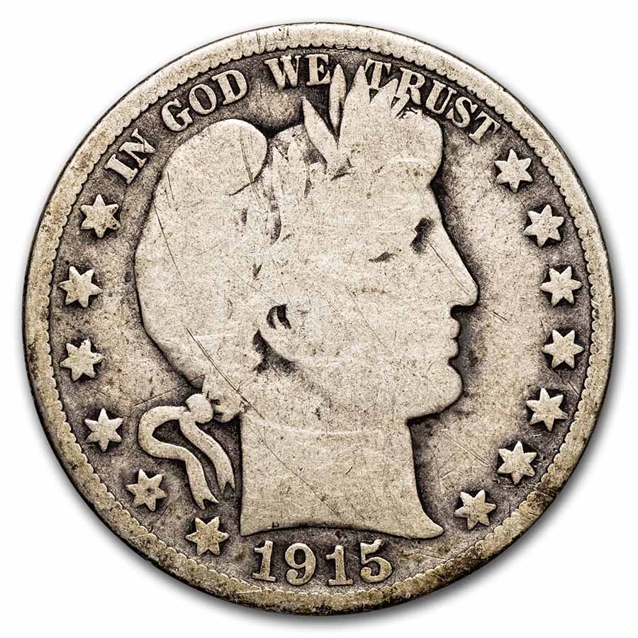 Buy 1915-D Barber Half Dollar Good