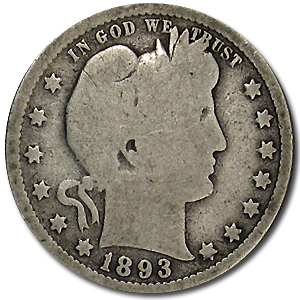 Buy 1893 Barber Quarter Good/VG