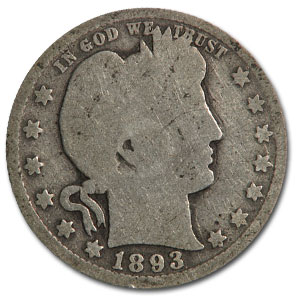 Buy 1893-O Barber Quarter Good