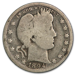 Buy 1894 Barber Quarter Good/VG