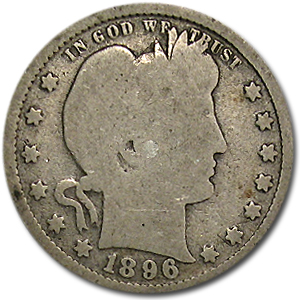 Buy 1896 Barber Quarter Good/VG - Click Image to Close