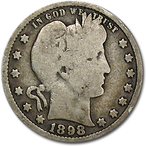Buy 1898 Barber Quarter Good/VG