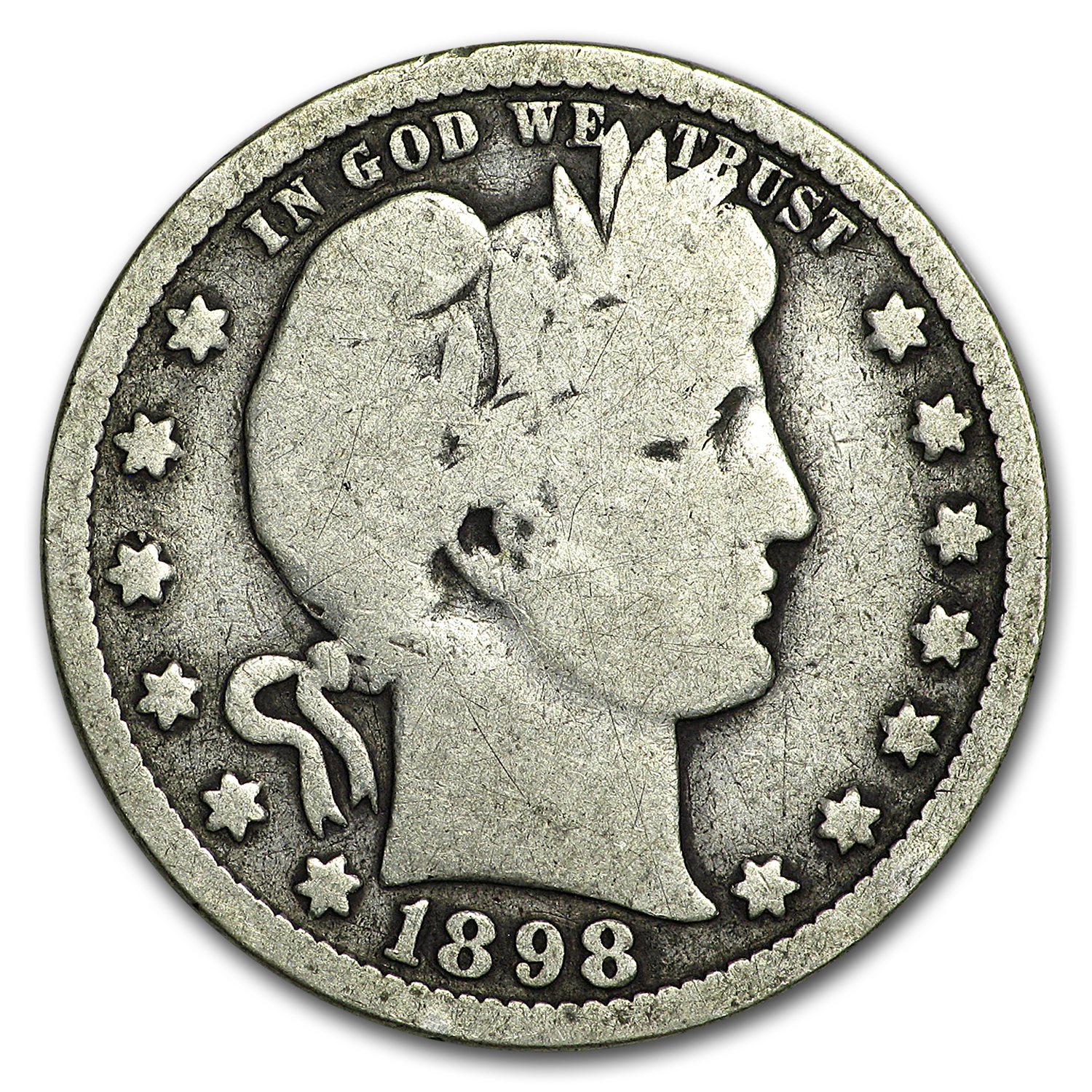 Buy 1898-O Barber Quarter Good