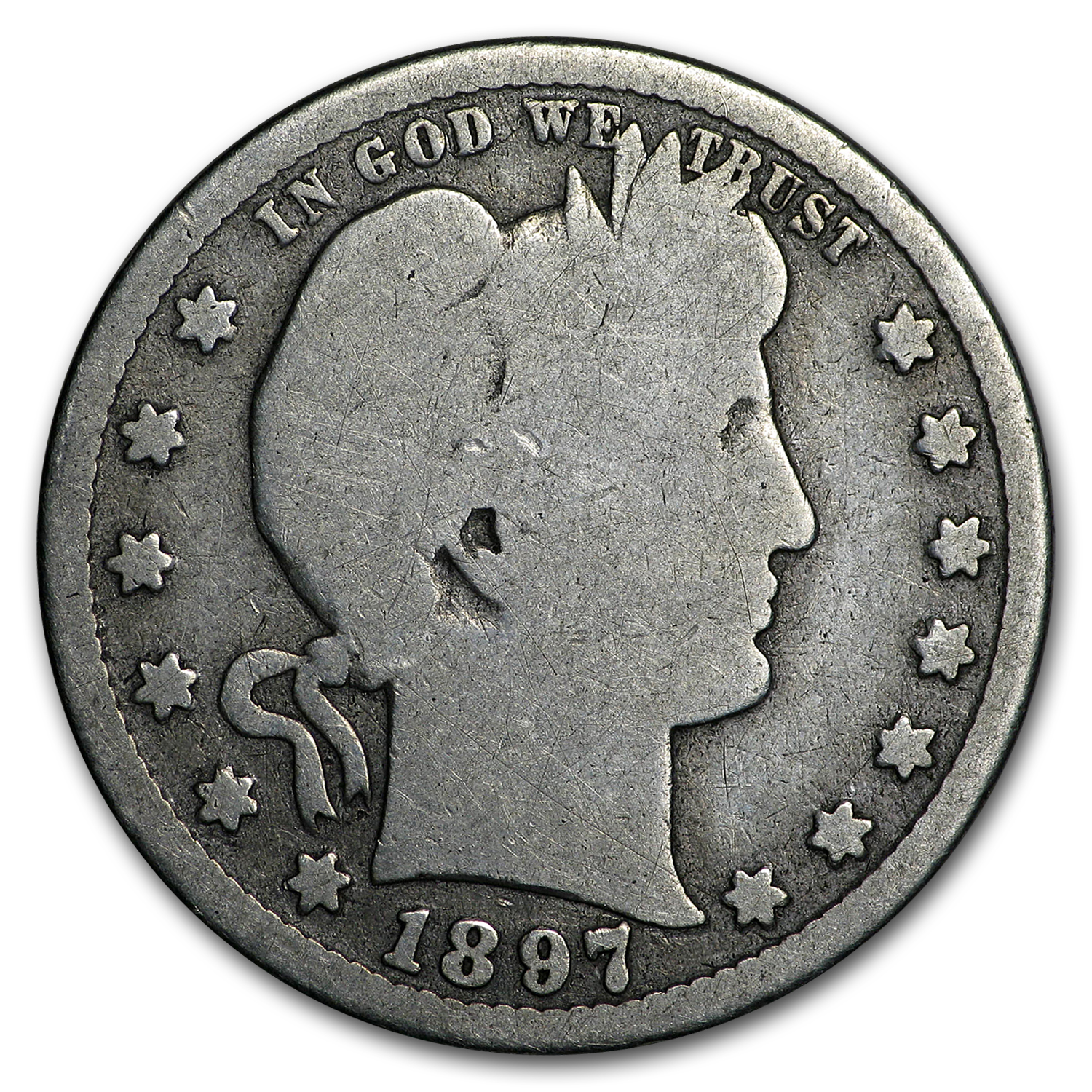 Buy 1897-S Barber Quarter Good