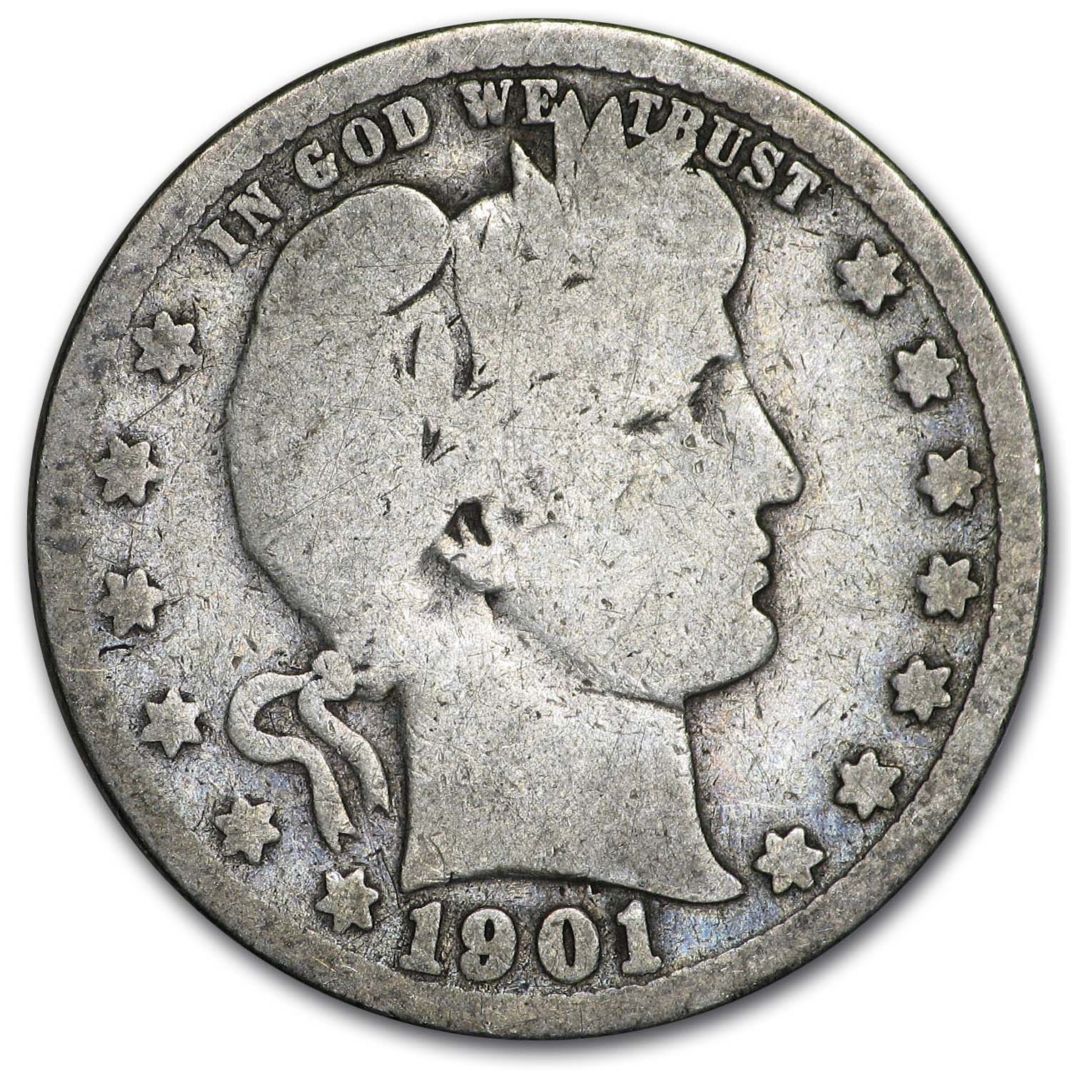 Buy 1901 Barber Quarter Good/VG