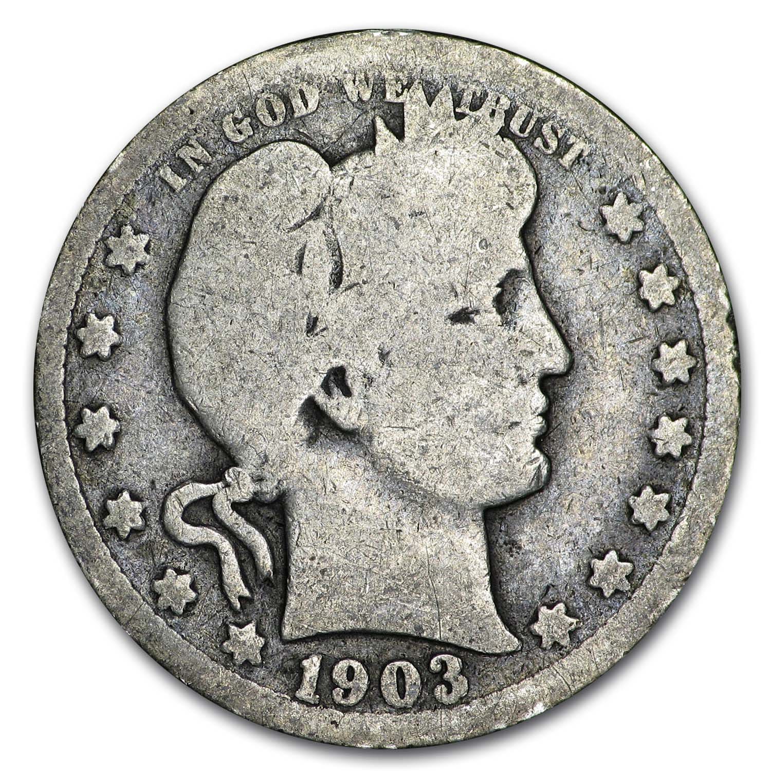 Buy 1903 Barber Quarter Good/VG