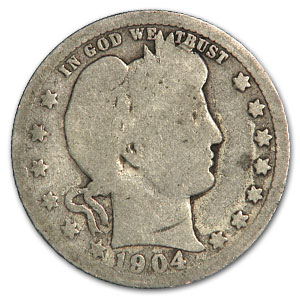 Buy 1904-O Barber Quarter AG