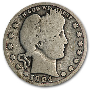 Buy 1904-O Barber Quarter Good