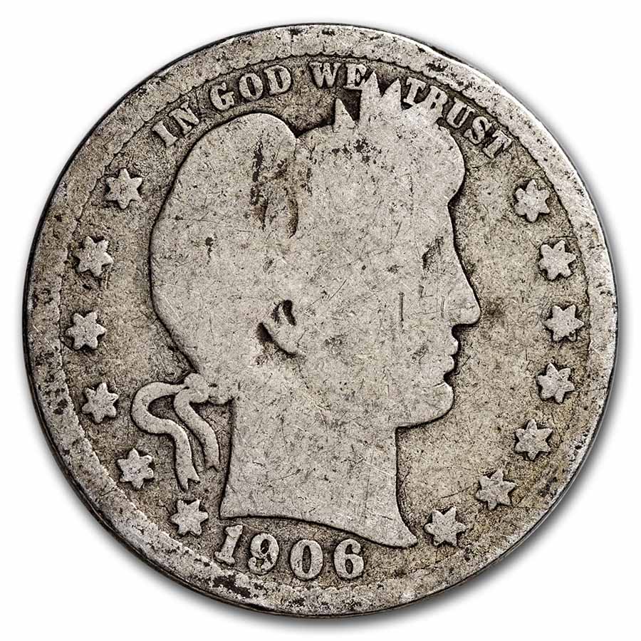 Buy 1906-D Barber Quarter Good/VG