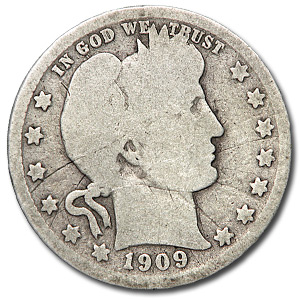 Buy 1909-O Barber Quarter AG