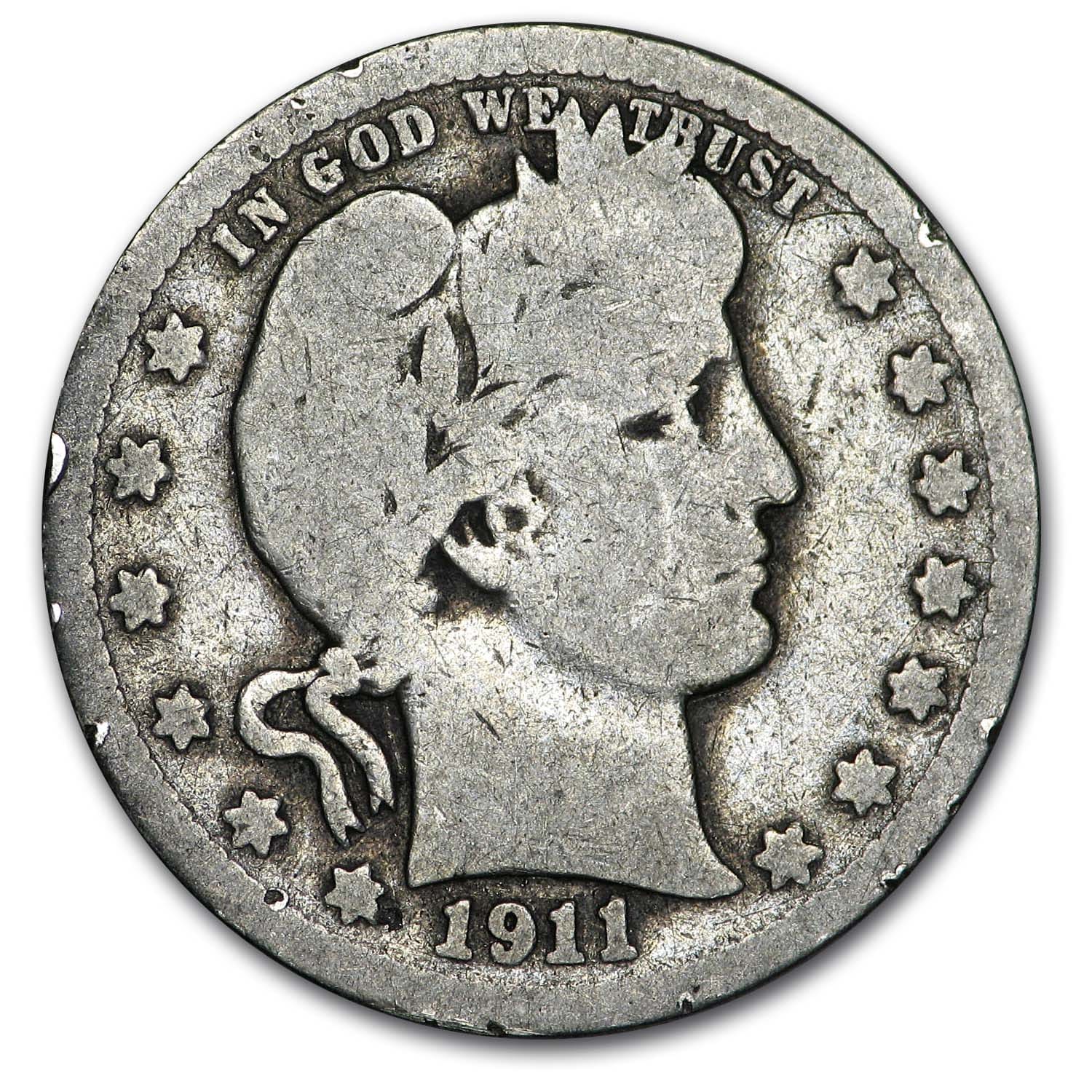 Buy 1911 Barber Quarter Good/VG