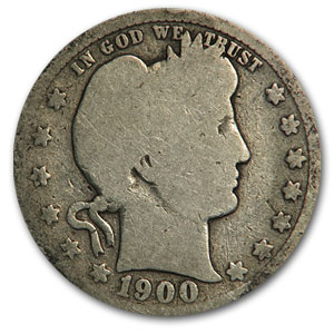 Buy 1900-O Barber Quarter Good