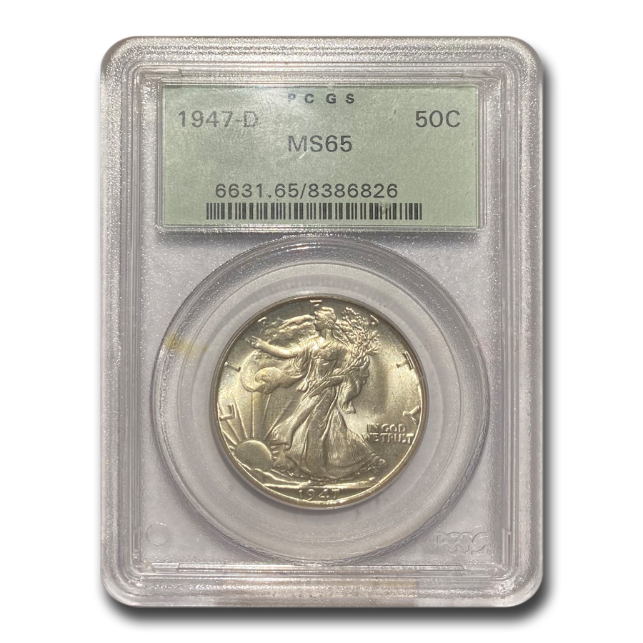 Buy 1947-D Walking Liberty Half Dollar MS-65 PCGS - Click Image to Close