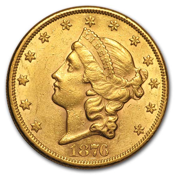 Buy 1876 $20 Liberty Gold Double Eagle AU