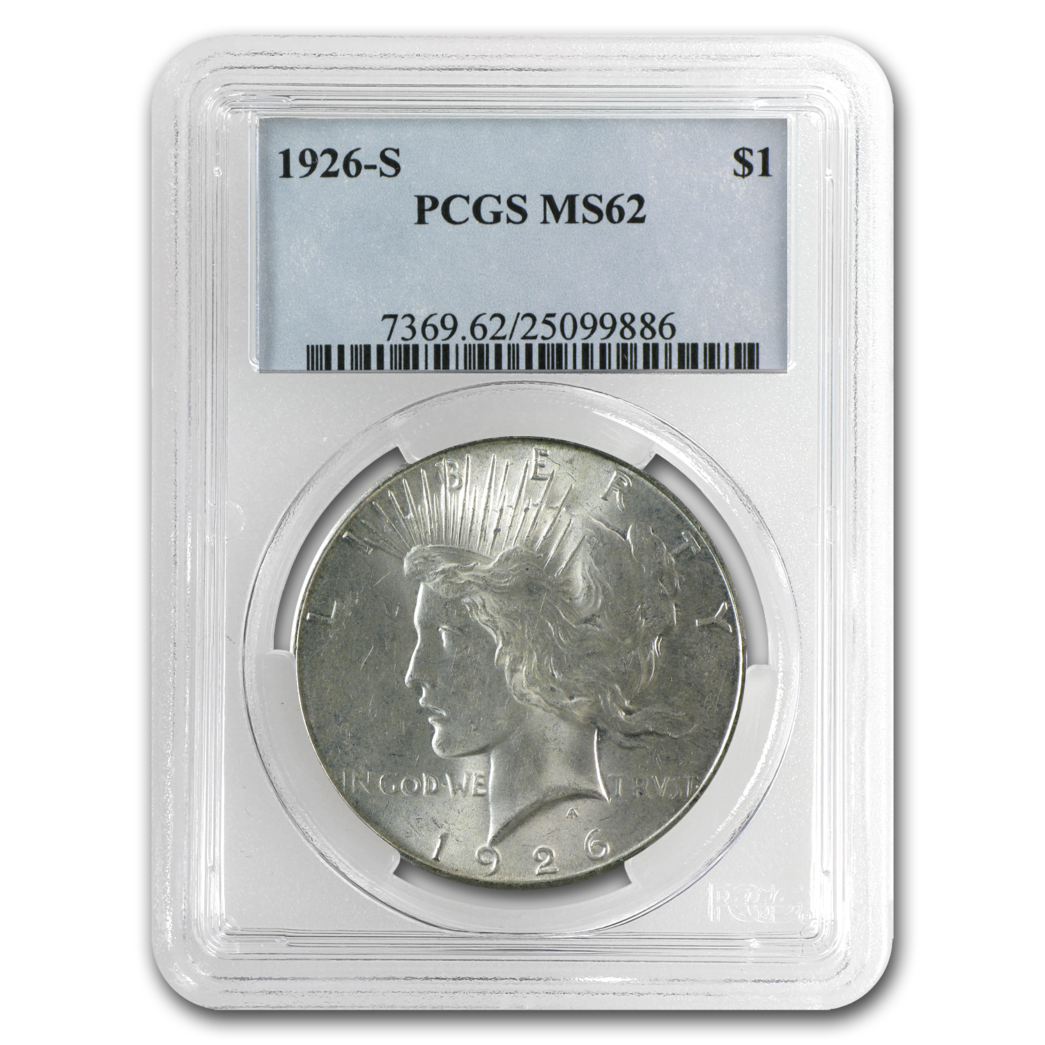 Buy 1926-S Peace Dollar MS-62 PCGS - Click Image to Close