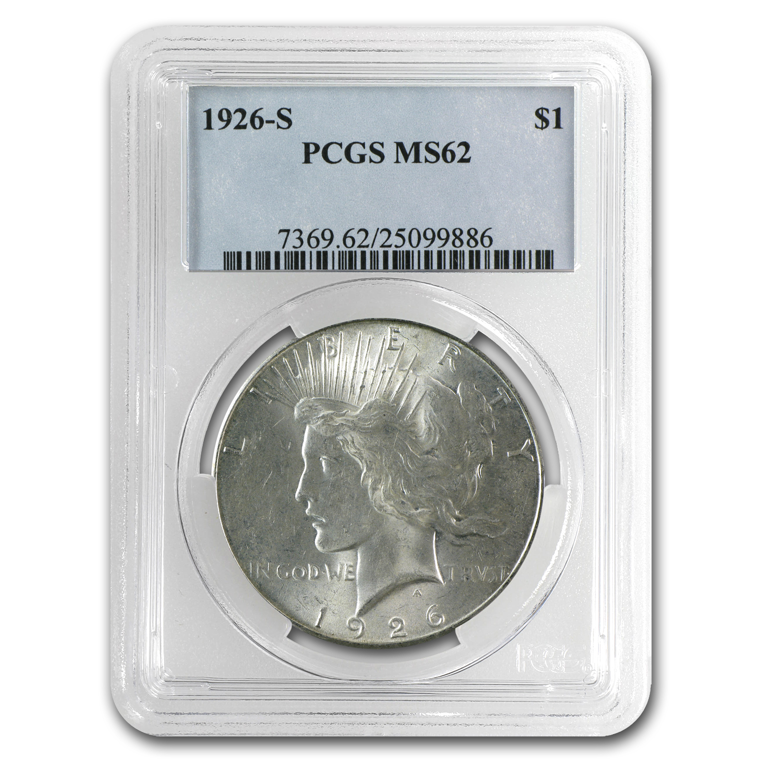 Buy 1926-S Peace Dollar MS-62 PCGS