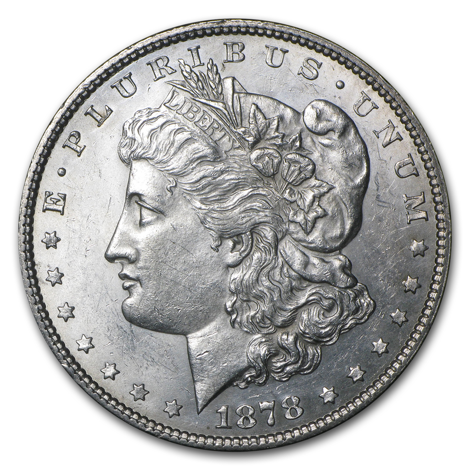 Buy 1878 Morgan Dollar 7/8 Tailfeathers AU