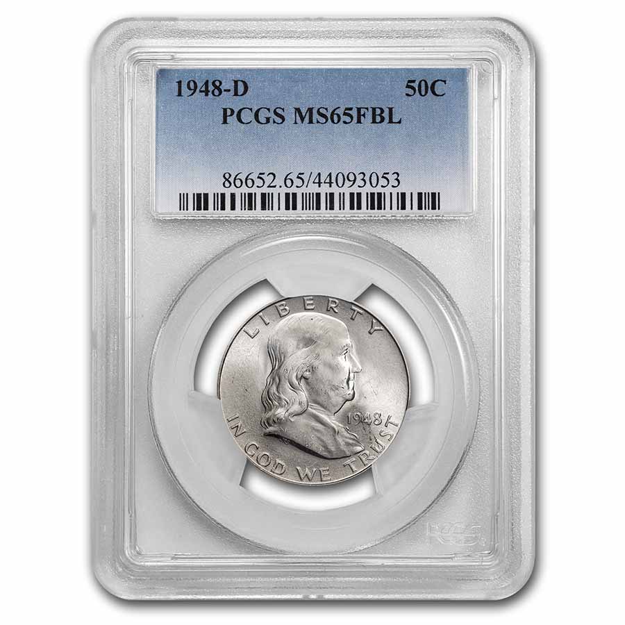 Buy 1948-D Franklin Half Dollar MS-65 PCGS (FBL)