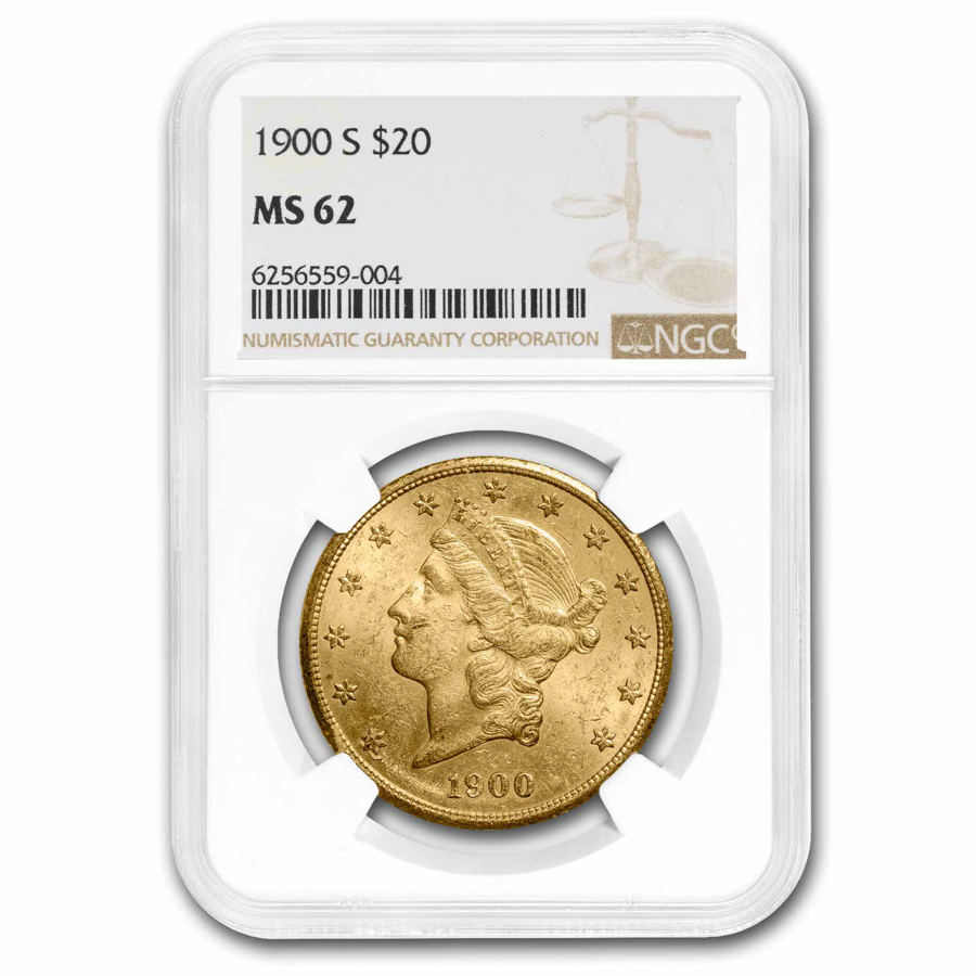 Buy 1900-S $20 Liberty Gold Double Eagle MS-62 NGC