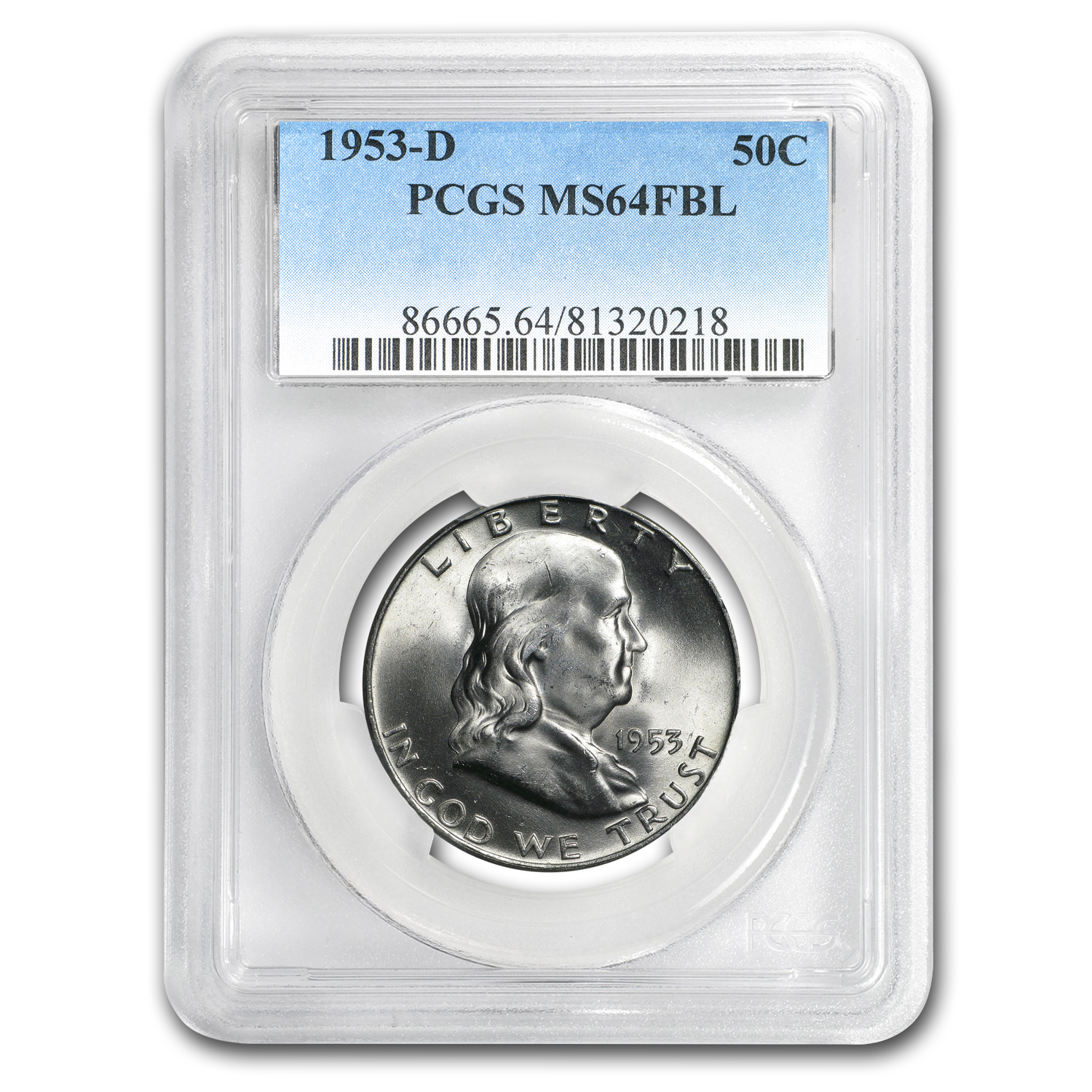 Buy 1953-D Franklin Half Dollar MS-64 PCGS (FBL)