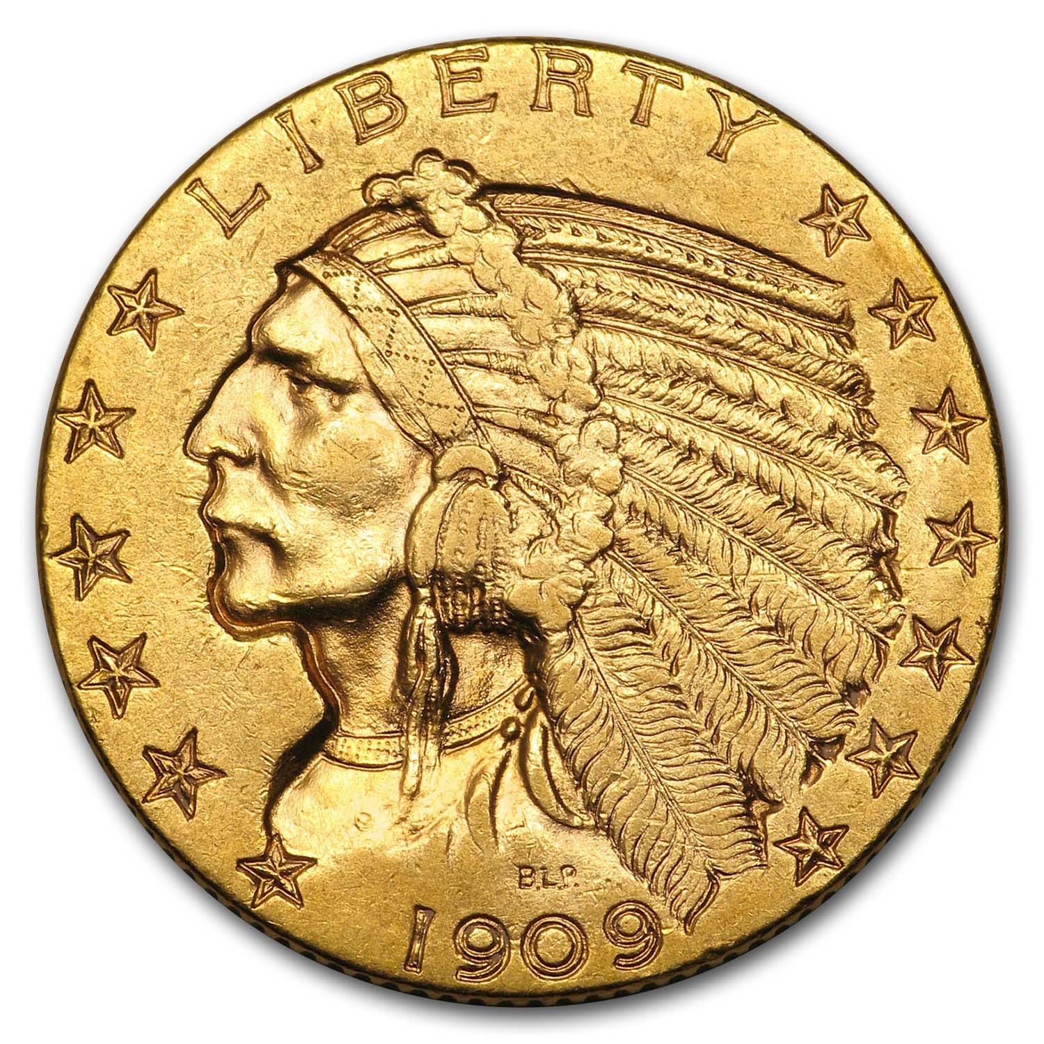 Buy 1909 $5 Indian Gold Half Eagle AU