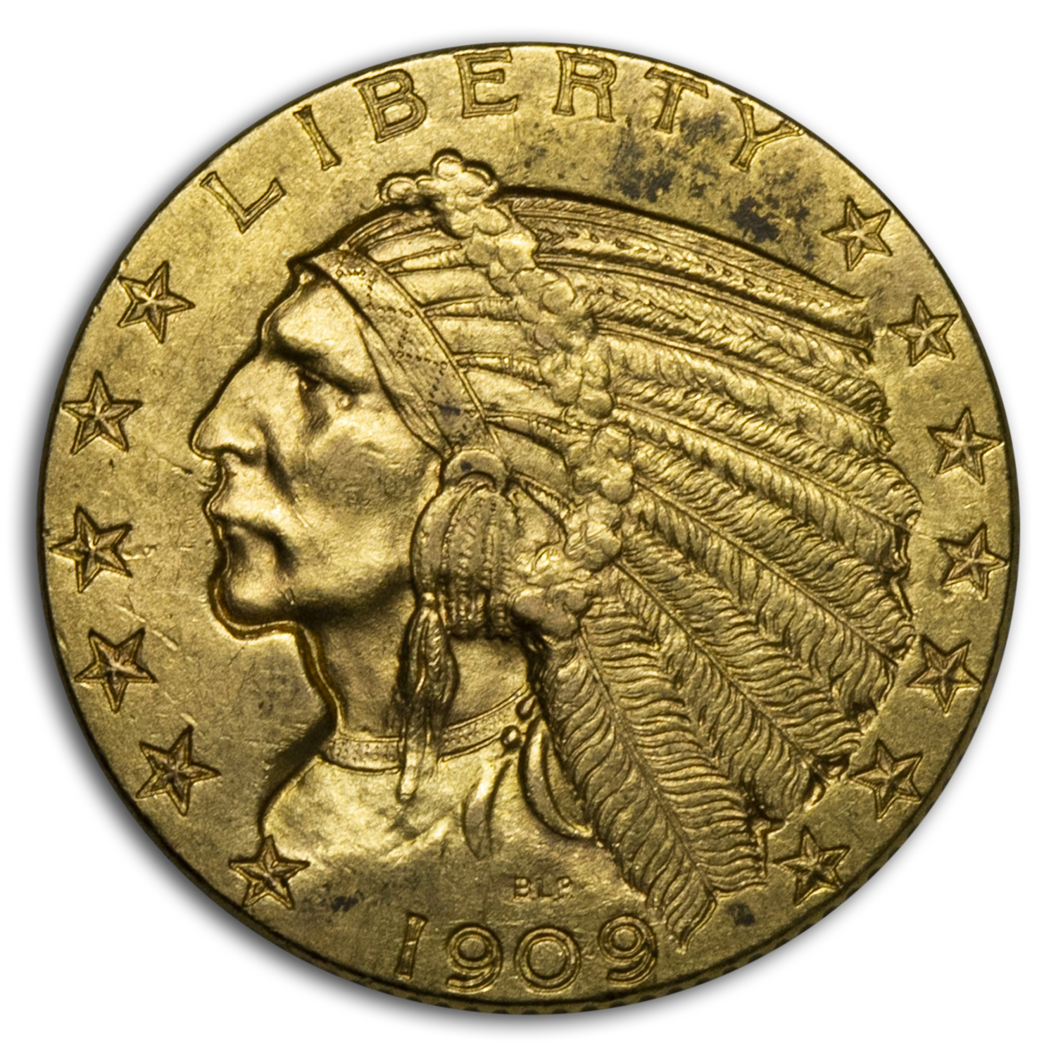 Buy 1909-D $5 Indian Gold Half Eagle XF - Click Image to Close