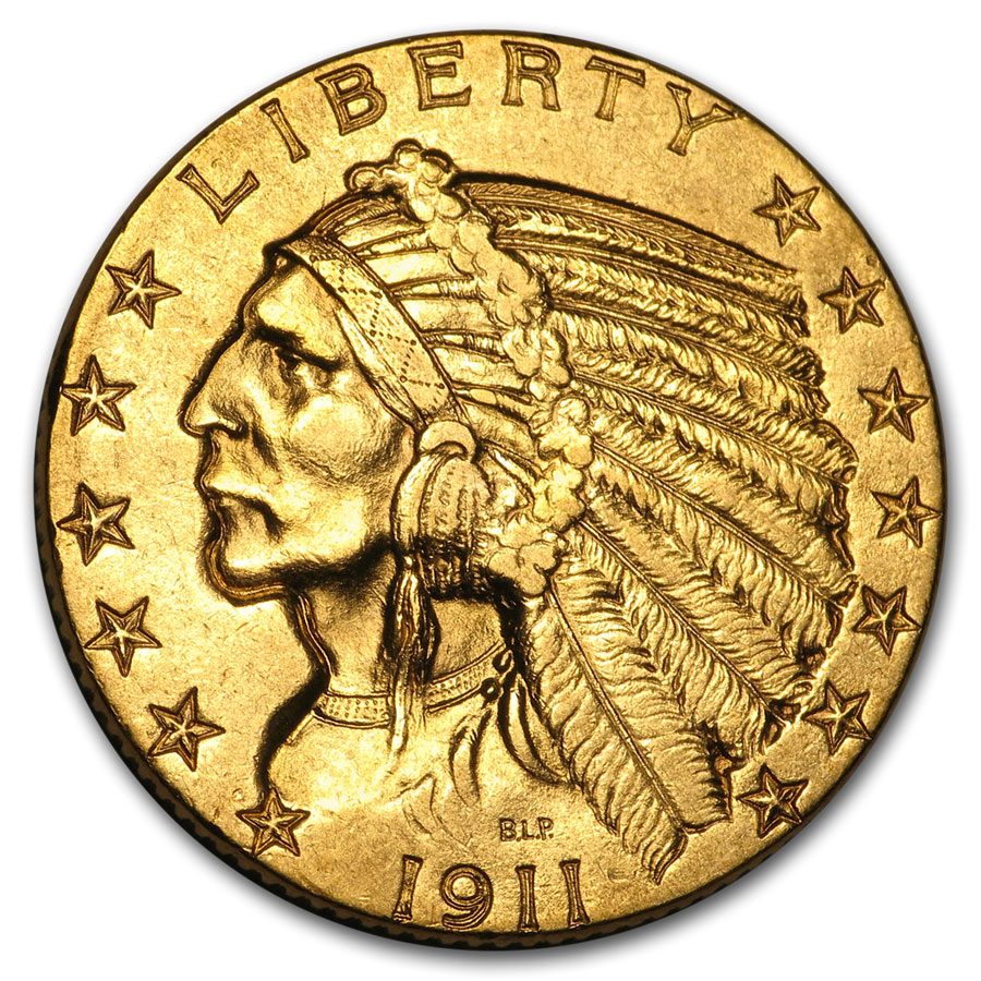 Buy 1911 $5 Indian Gold Half Eagle AU