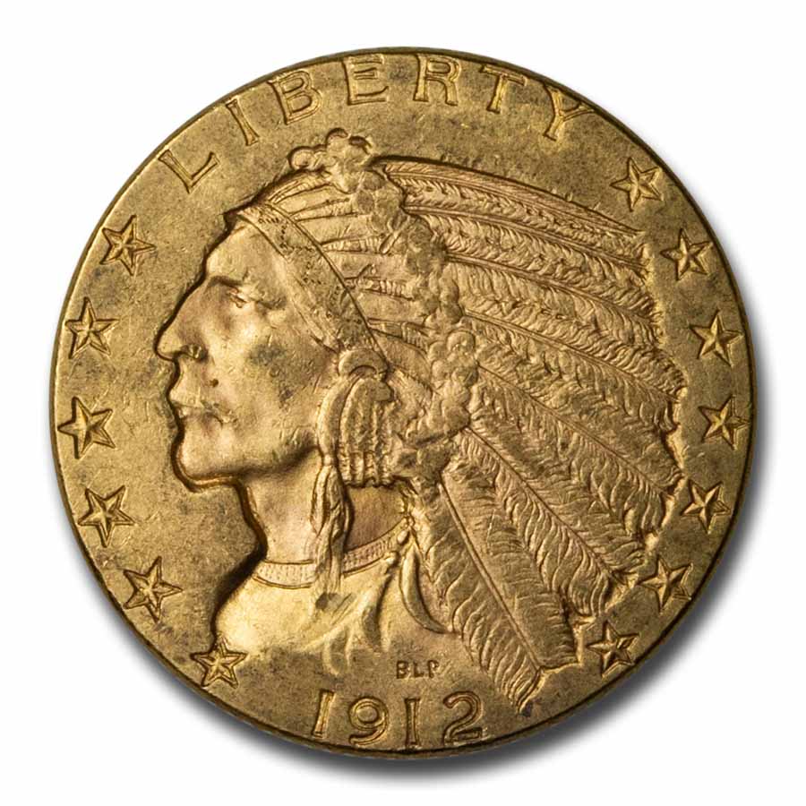 Buy 1912 $5 Indian Gold Half Eagle AU - Click Image to Close