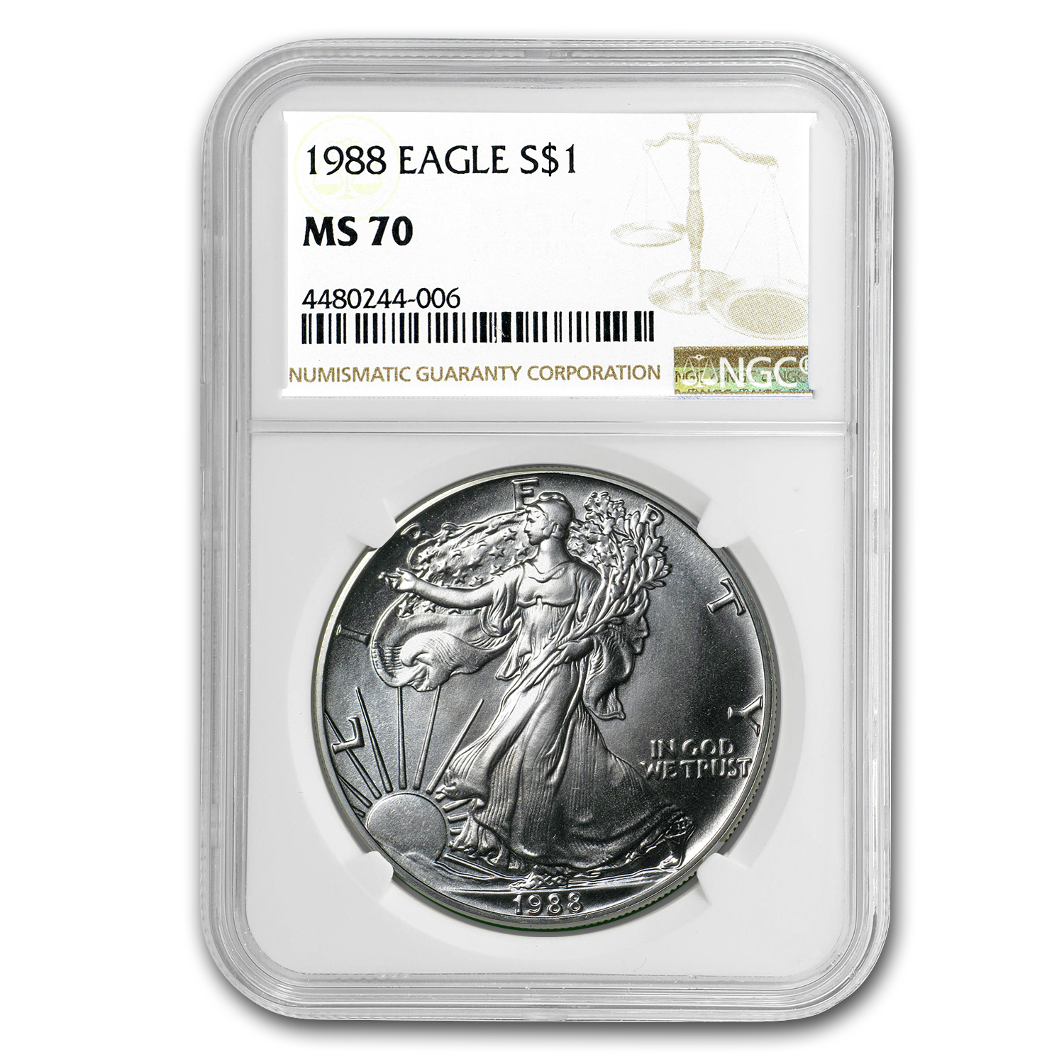 Buy 1988 American Silver Eagle MS-70 NGC