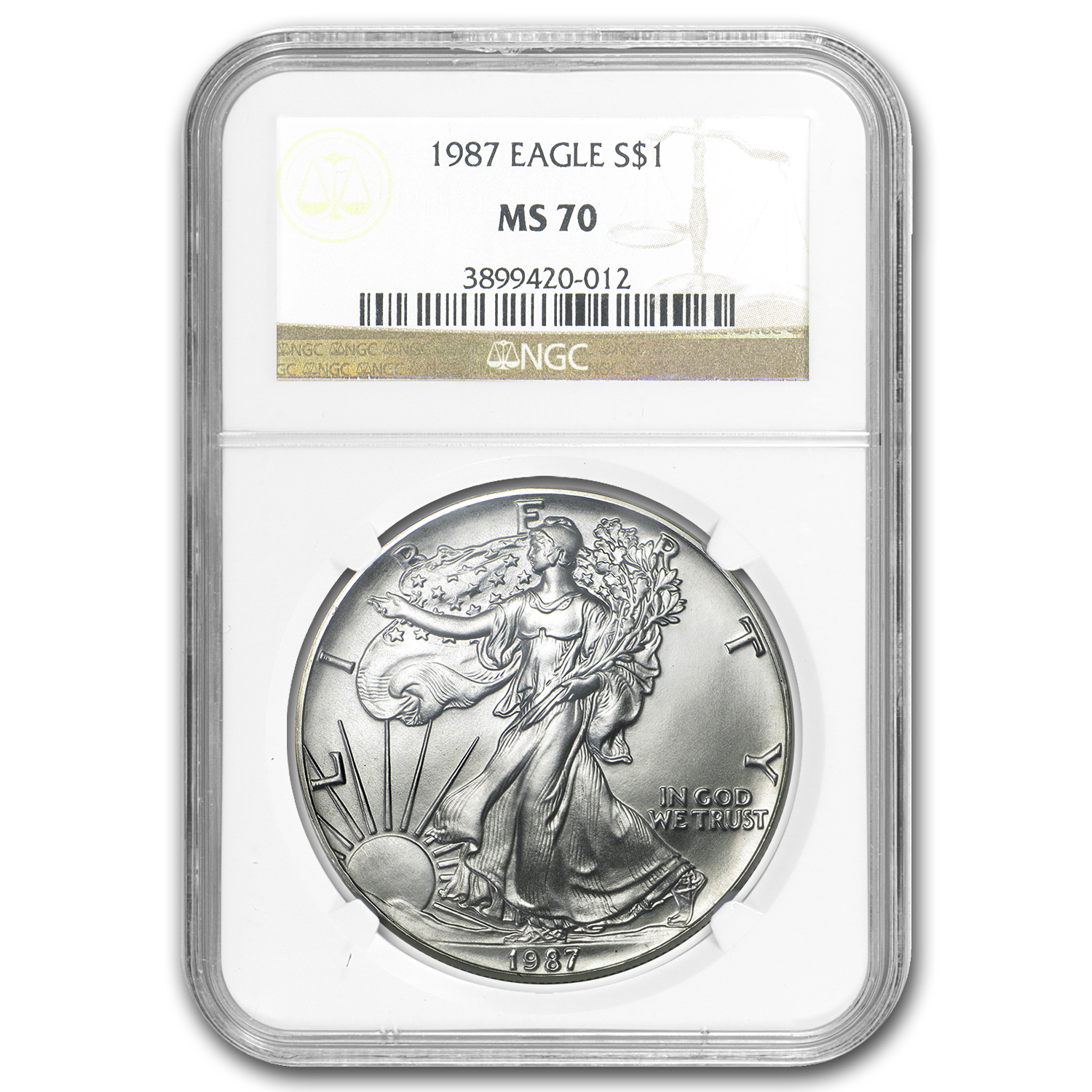Buy 1987 American Silver Eagle MS-70 NGC