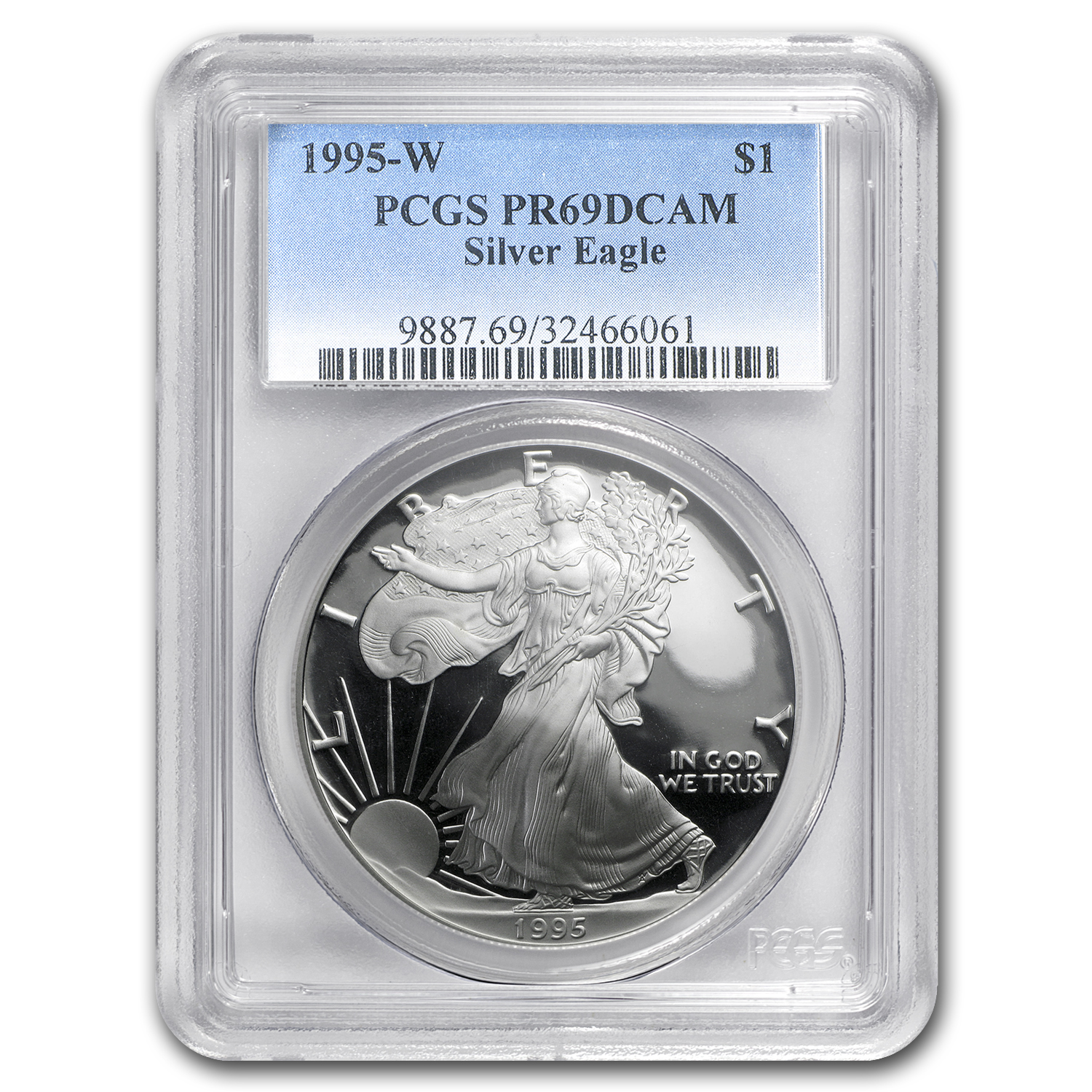 Buy 1995-W Proof American Silver Eagle PR-69 PCGS