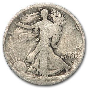 Buy 1917-D Obverse Walking Liberty Half Dollar AG