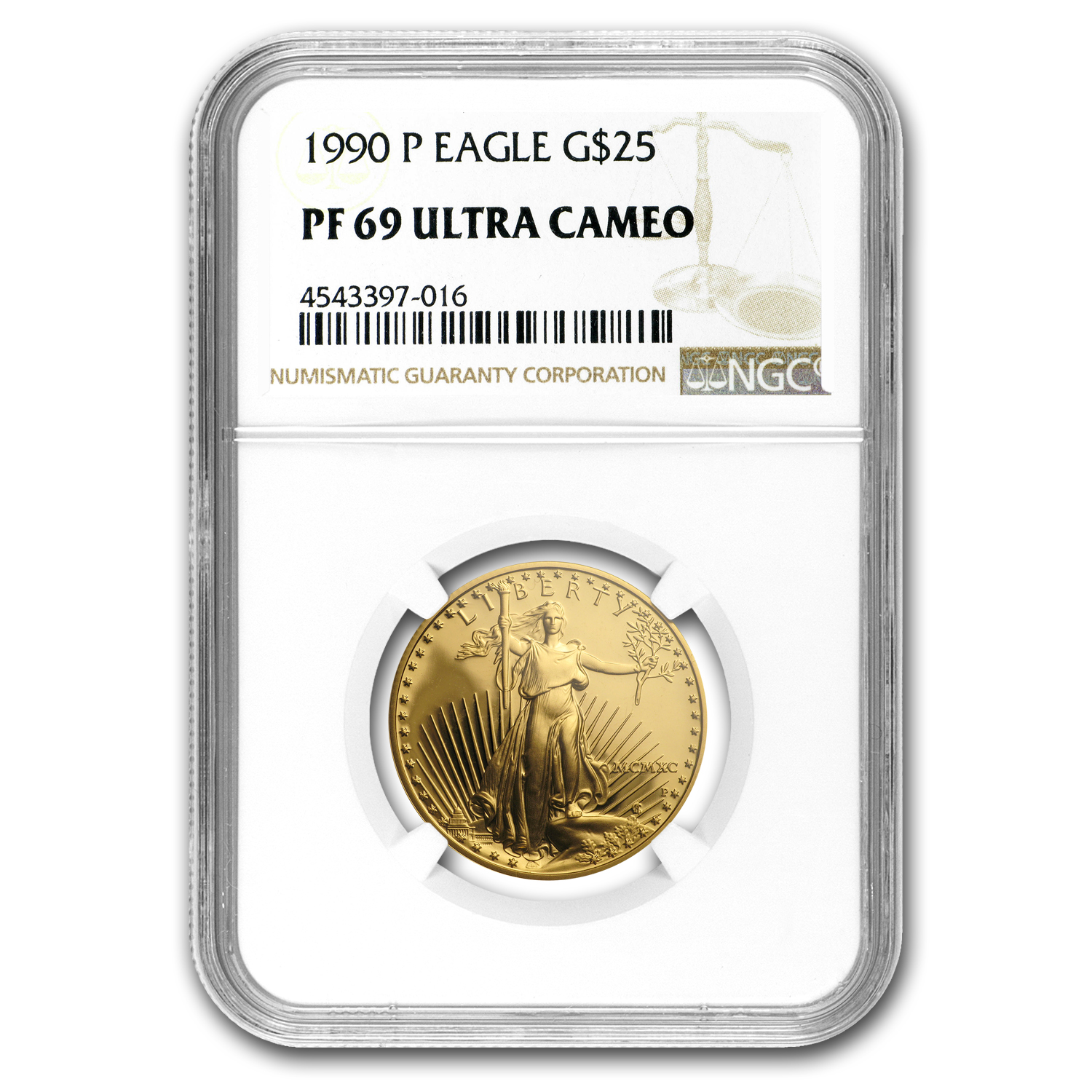 Buy 1990-P 1/2 oz Proof American Gold Eagle PF-69 UCAM NGC