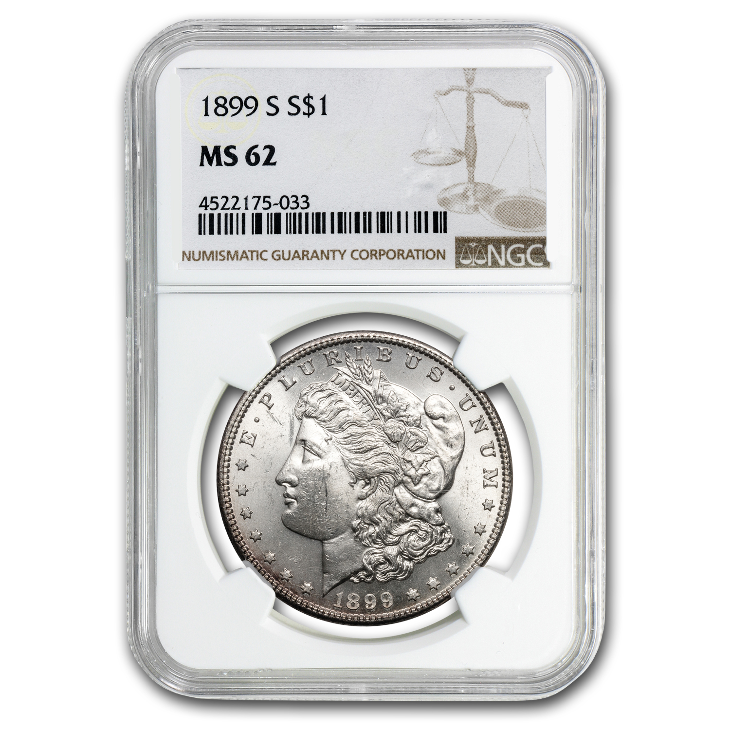 Buy 1899-S Morgan Dollar MS-62 NGC