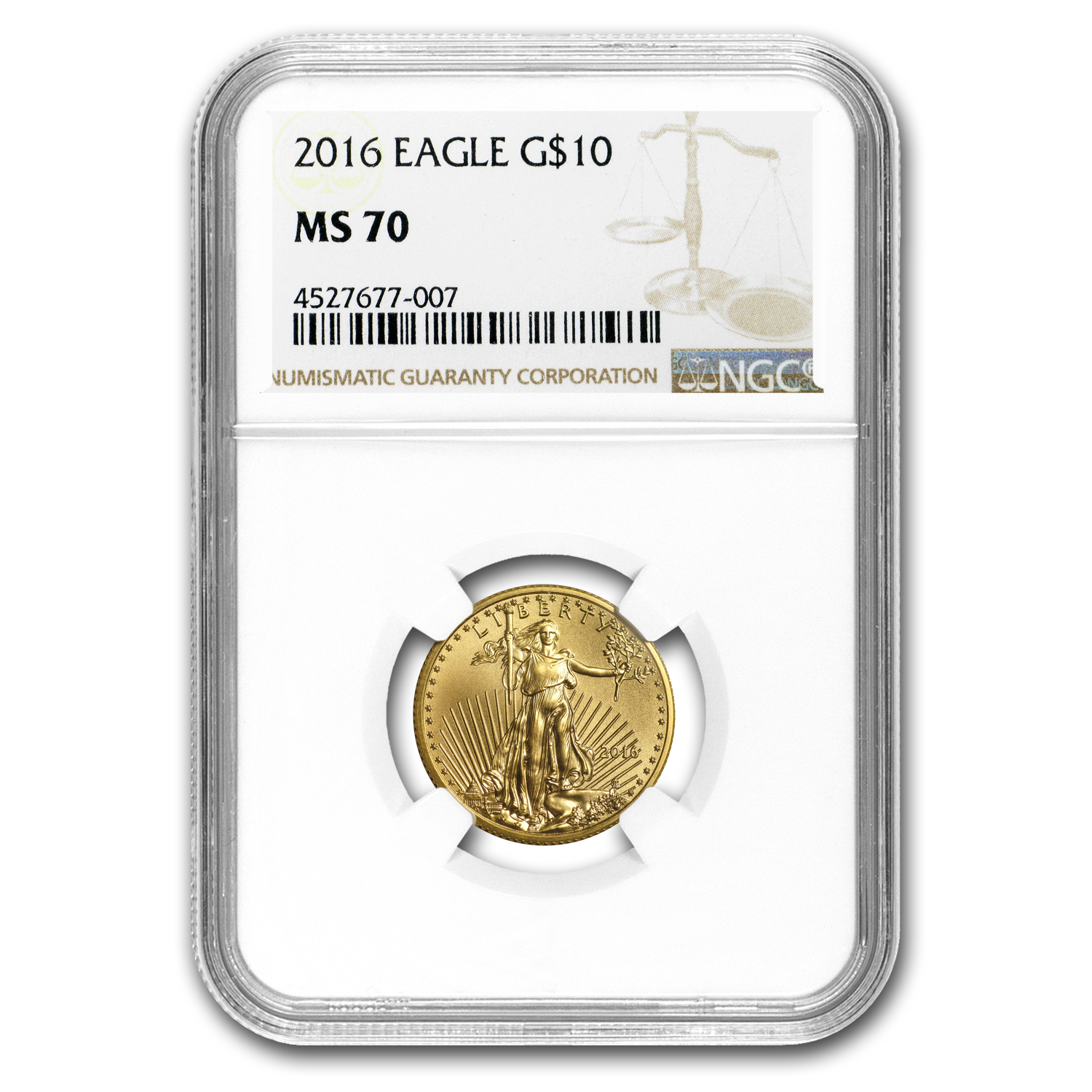 Buy 2016 1/4 oz American Gold Eagle MS-70 NGC